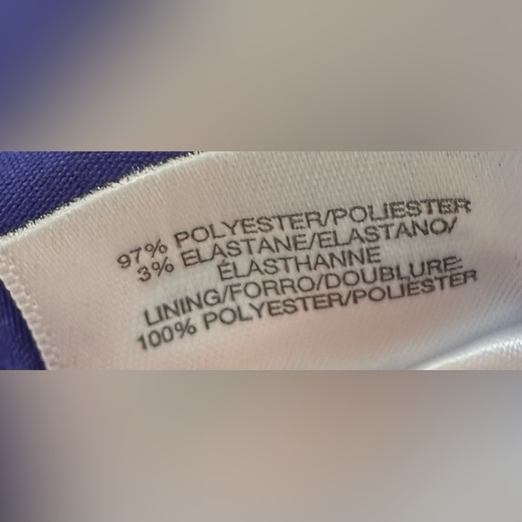 NWT Kasper Woman Regal Purple Sleeveless Sheath Dress 16W • Lined • Back Slit - Picture 7 of 8